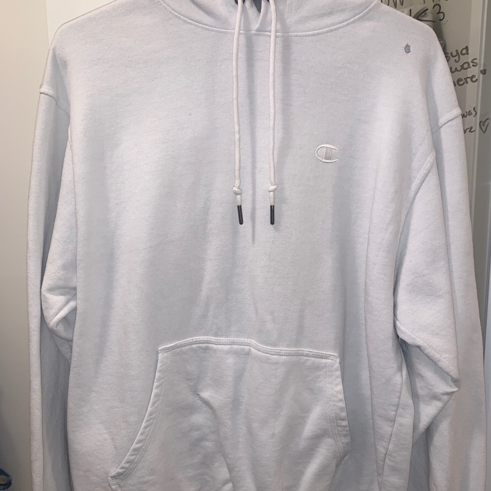 AUTHENTIC CHAMPION WHITE HOODIE